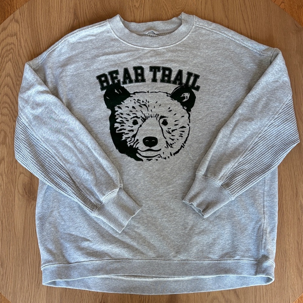 Oversized Aerie Gray Sweatshirt Women Size S